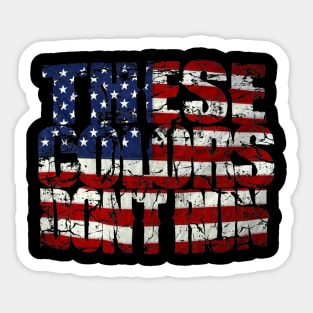 These colors dont run USA Sticker